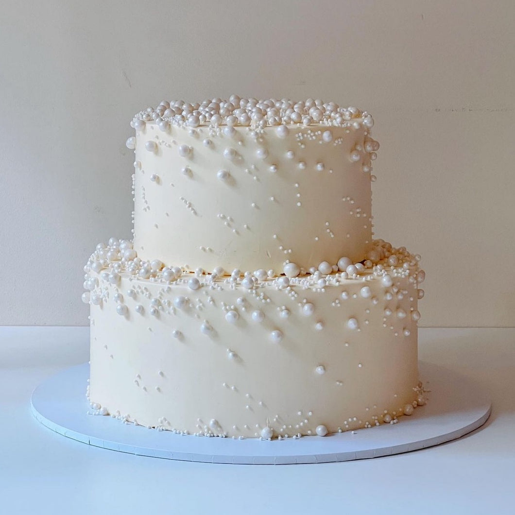 Pearl 2 tier Cake