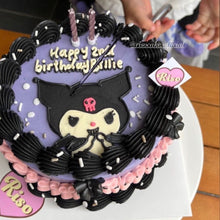 Load image into Gallery viewer, Vintage Kuromi Cake  (Round/Heart)
