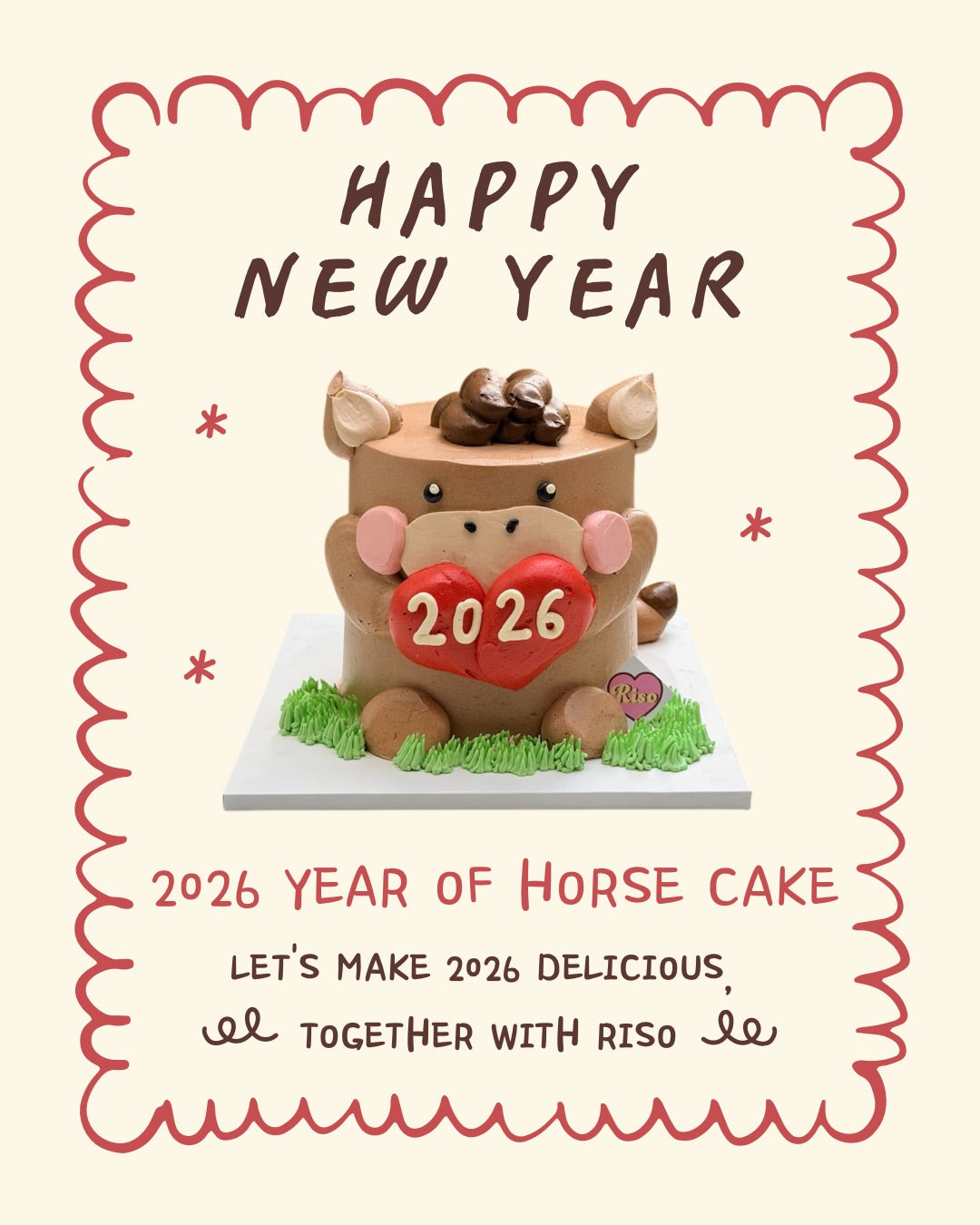 2026 Year of Horse Cake