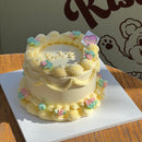 [Gender Reveal] Vintage Core Cake
