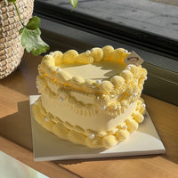 [Gender Reveal] Lace Vintage Cake (Round/Heart)