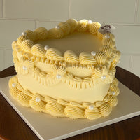 [Gender Reveal] Lace Vintage Cake (Round/Heart)