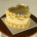 [Gender Reveal] Lace Vintage Cake (Round/Heart)