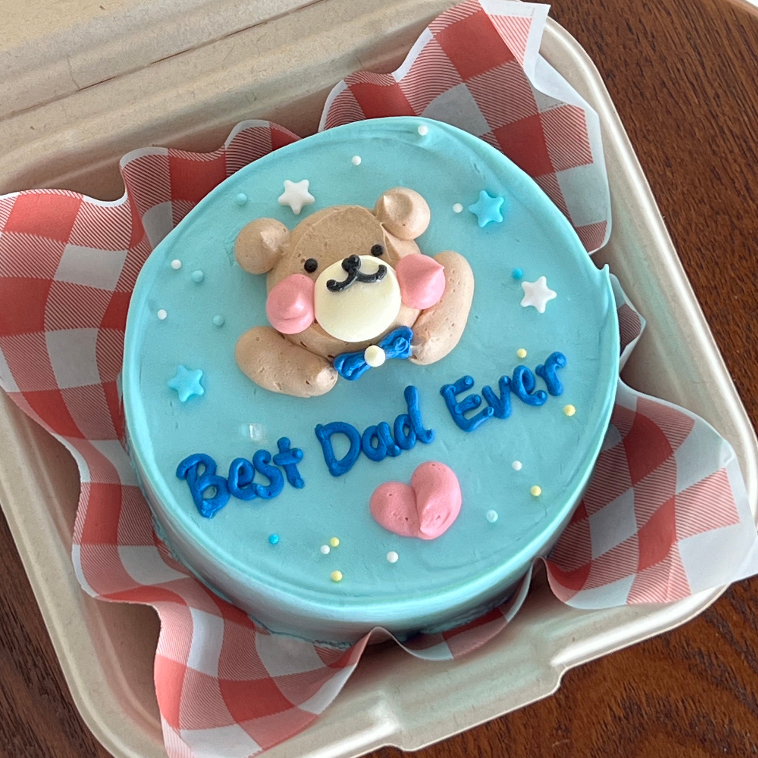 2025 Father's Day Best Dad Lunch Box Cake