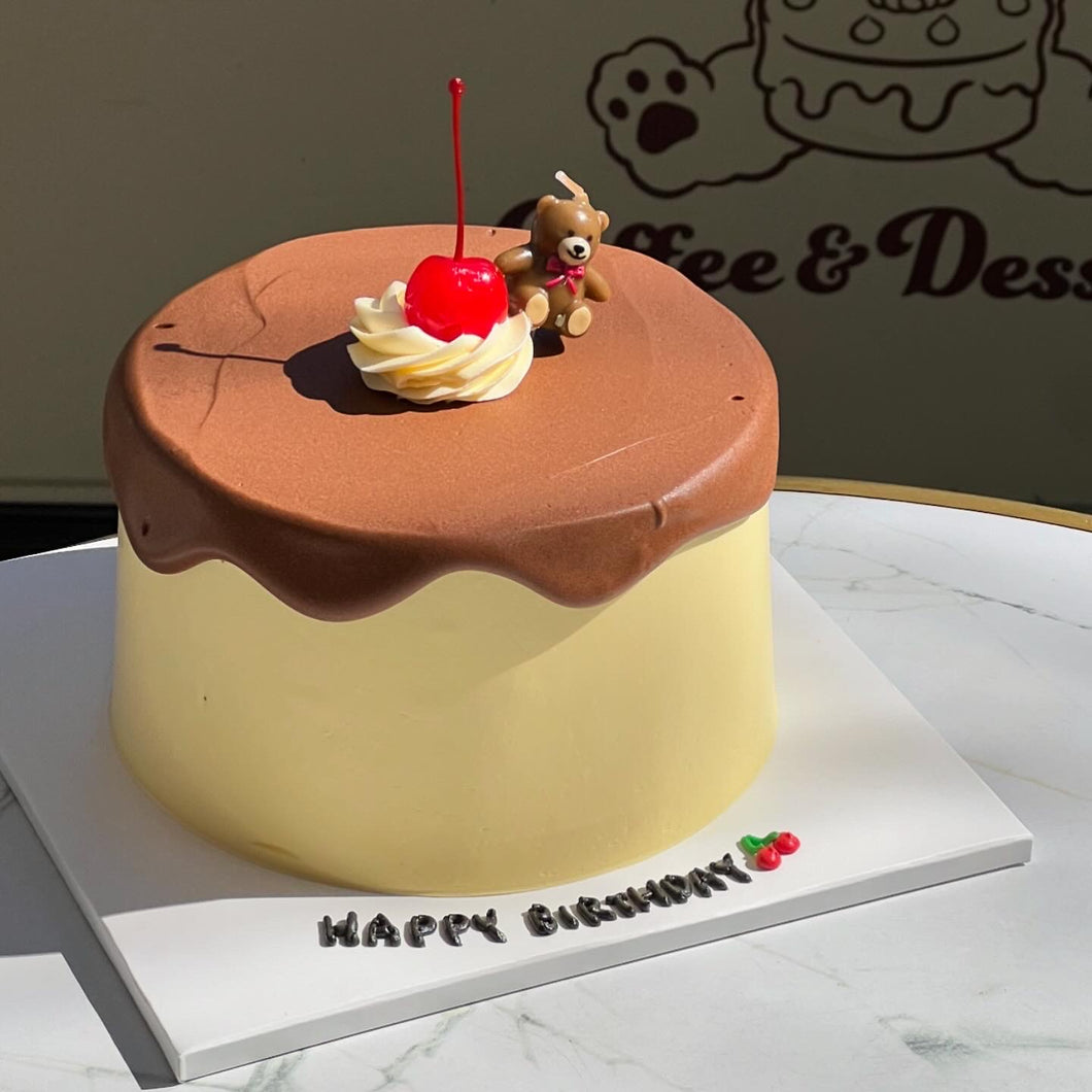 Japanese Pudding Cake (Round/Heart)