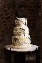 Load image into Gallery viewer, Vintage Ribbon 3 tier Cake
