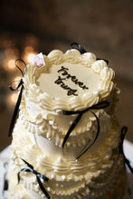 Load image into Gallery viewer, Vintage Ribbon 3 tier Cake
