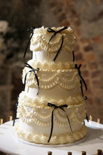 Load image into Gallery viewer, Vintage Ribbon 3 tier Cake
