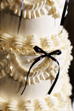Load image into Gallery viewer, Vintage Ribbon 3 tier Cake

