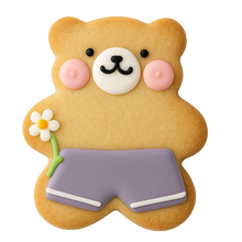 Load image into Gallery viewer, Teddy Bear Cookie (Lettering)
