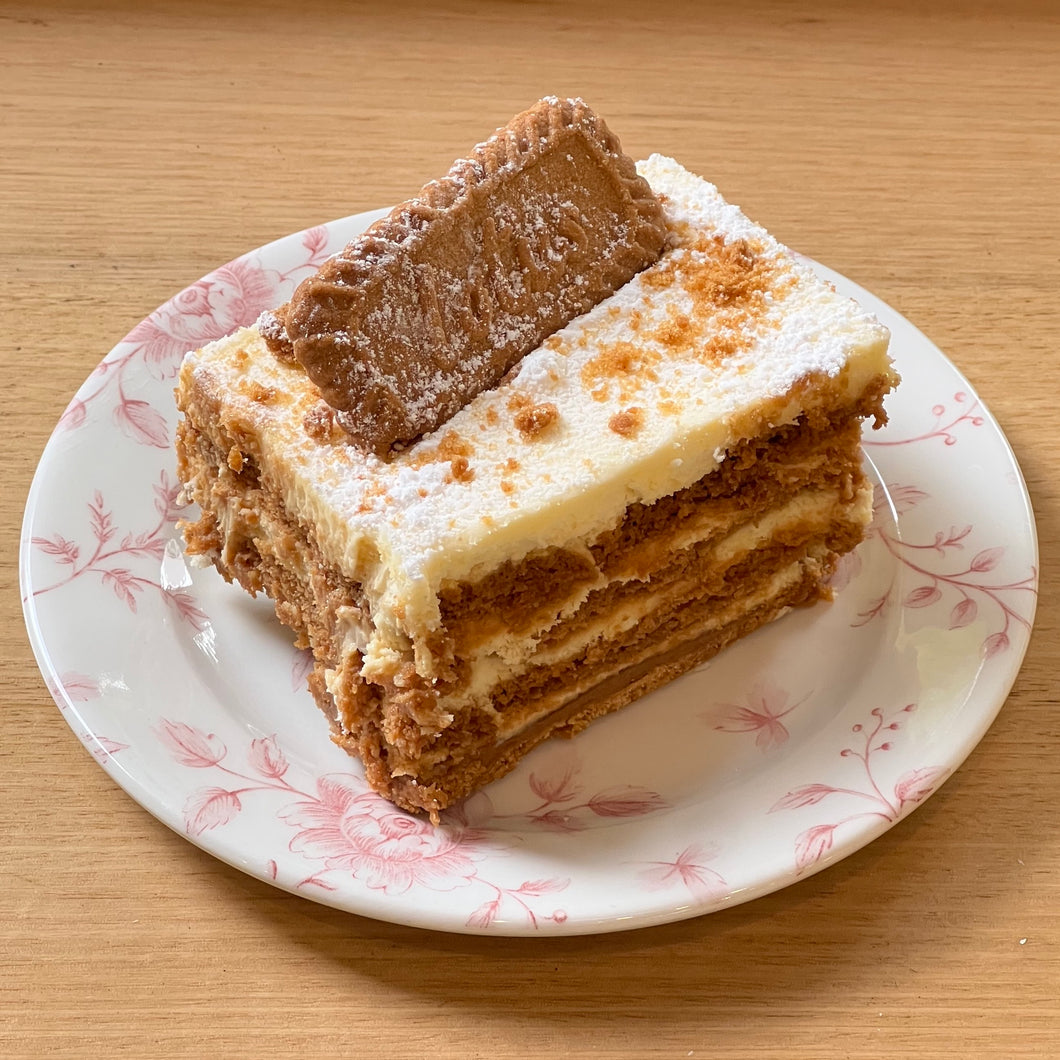 Lotus Cream Cheese Cube Cake