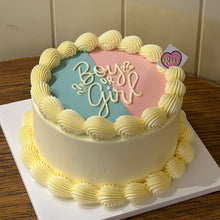 Load image into Gallery viewer, [Gender Reveal] Girl or Boy Cake (Round/Heart)
