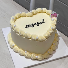 Load image into Gallery viewer, Engaged Pearl Cake (Round/Heart)

