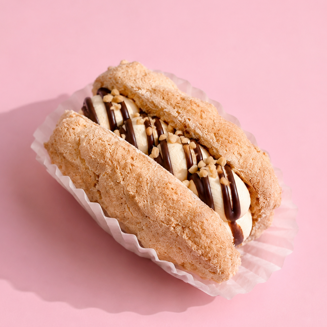 Vanilla Chocolate with Peanuts Dacquoise