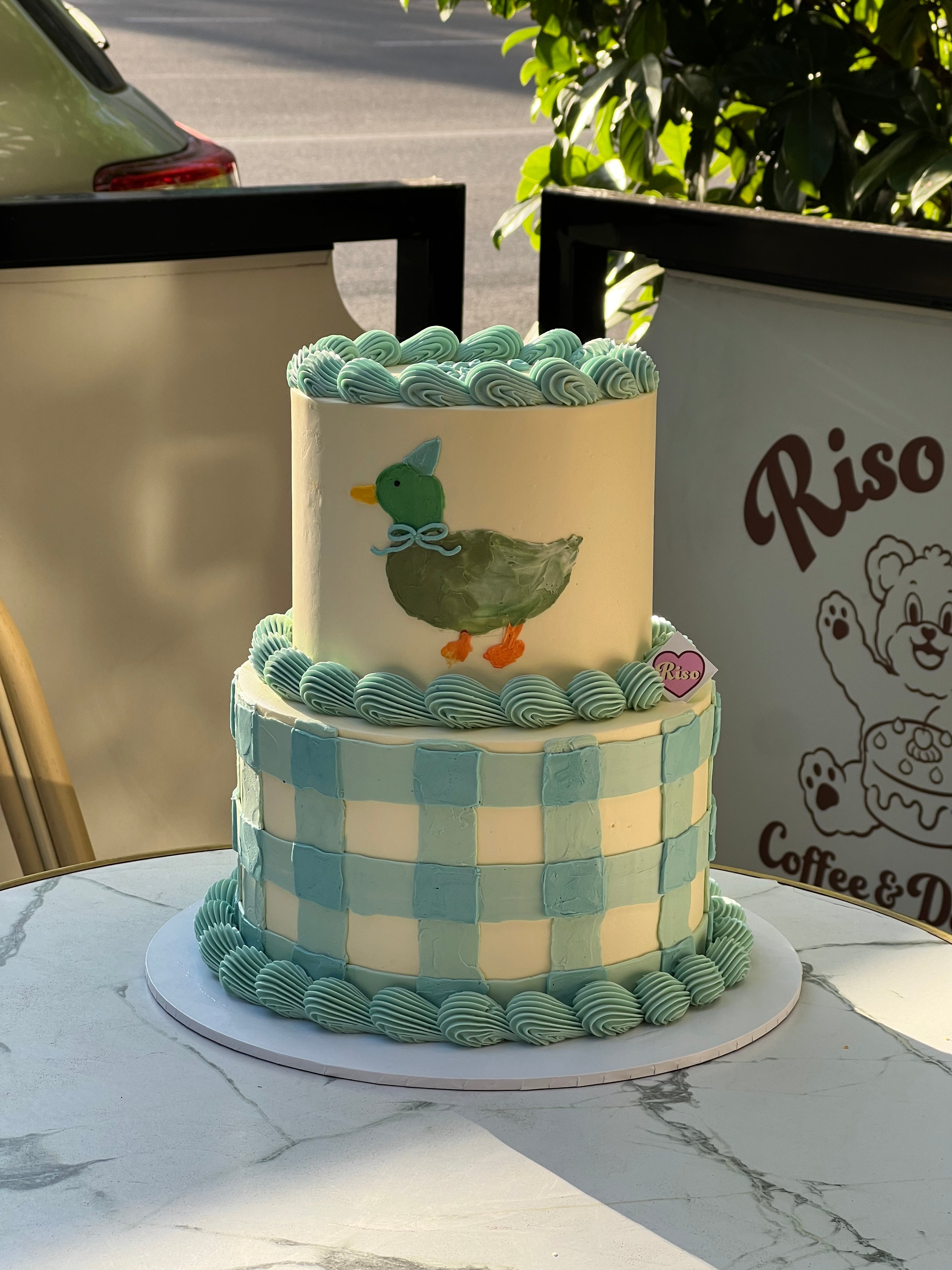Silly Goose 2 tier Cake