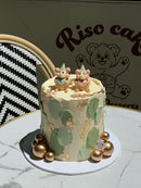 Two Bears Heart 2 tier Cake