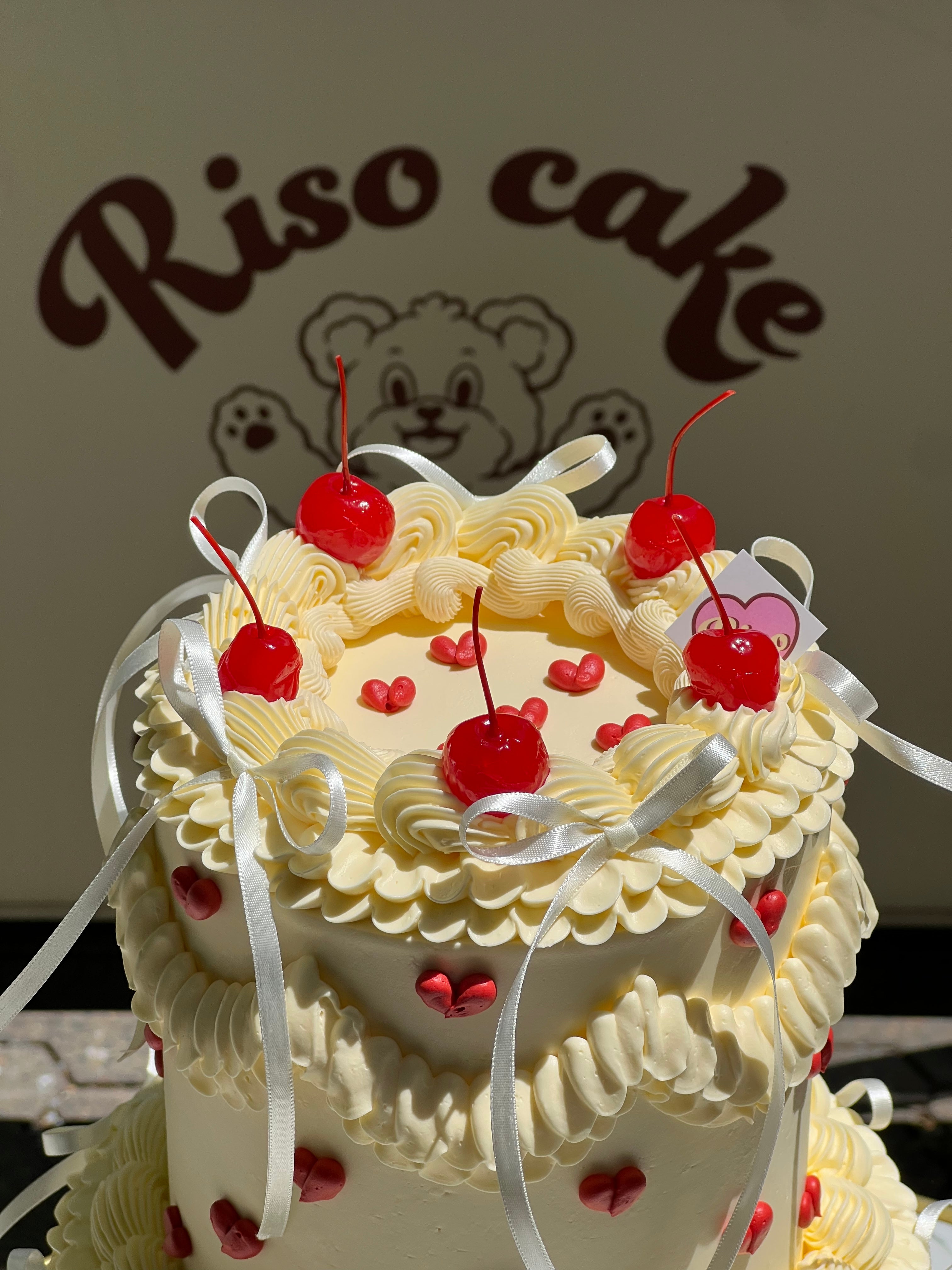 ILY 2 tier Cake