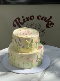 Garden Party 2 tier Cake