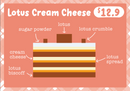[SOLD OUT] Lotus Cream Cheese Cube Cake