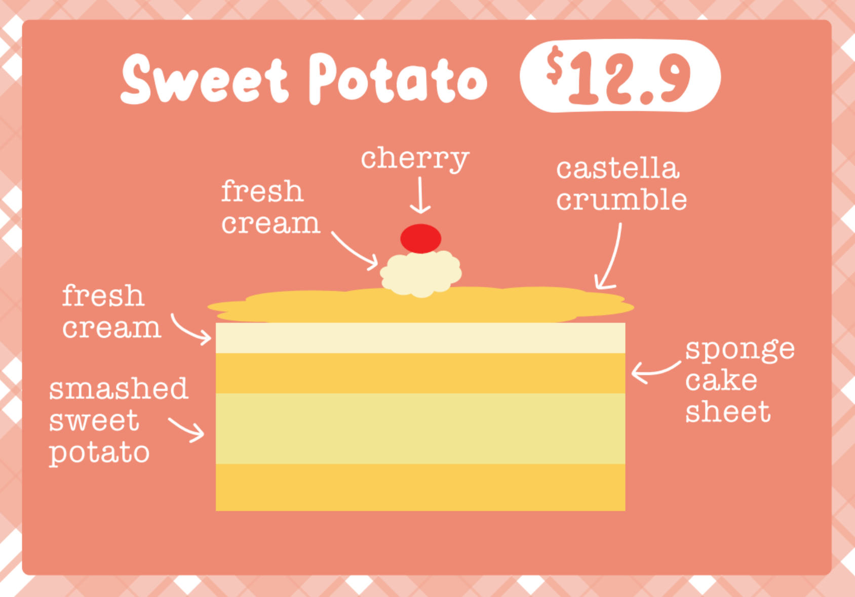 [SOLD OUT] Sweet Potato Cube Cake