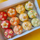 Rainbow Daisy Cupcake