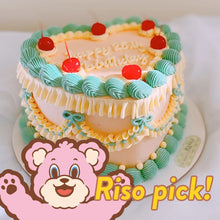 Load image into Gallery viewer, Side Ribbon  Vintage Cake (Round/Heart)
