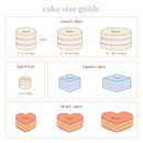 [Gender Reveal] Lace Vintage Cake (Round/Heart)