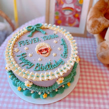 Load image into Gallery viewer, Vintage Illustration Cake

