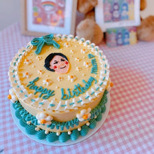 Load image into Gallery viewer, Vintage Illustration Cake
