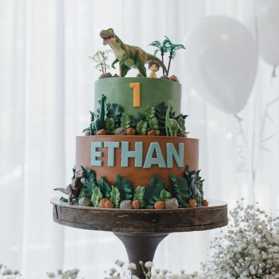 Jungle Theme 2 Tier Cake Riso Cake