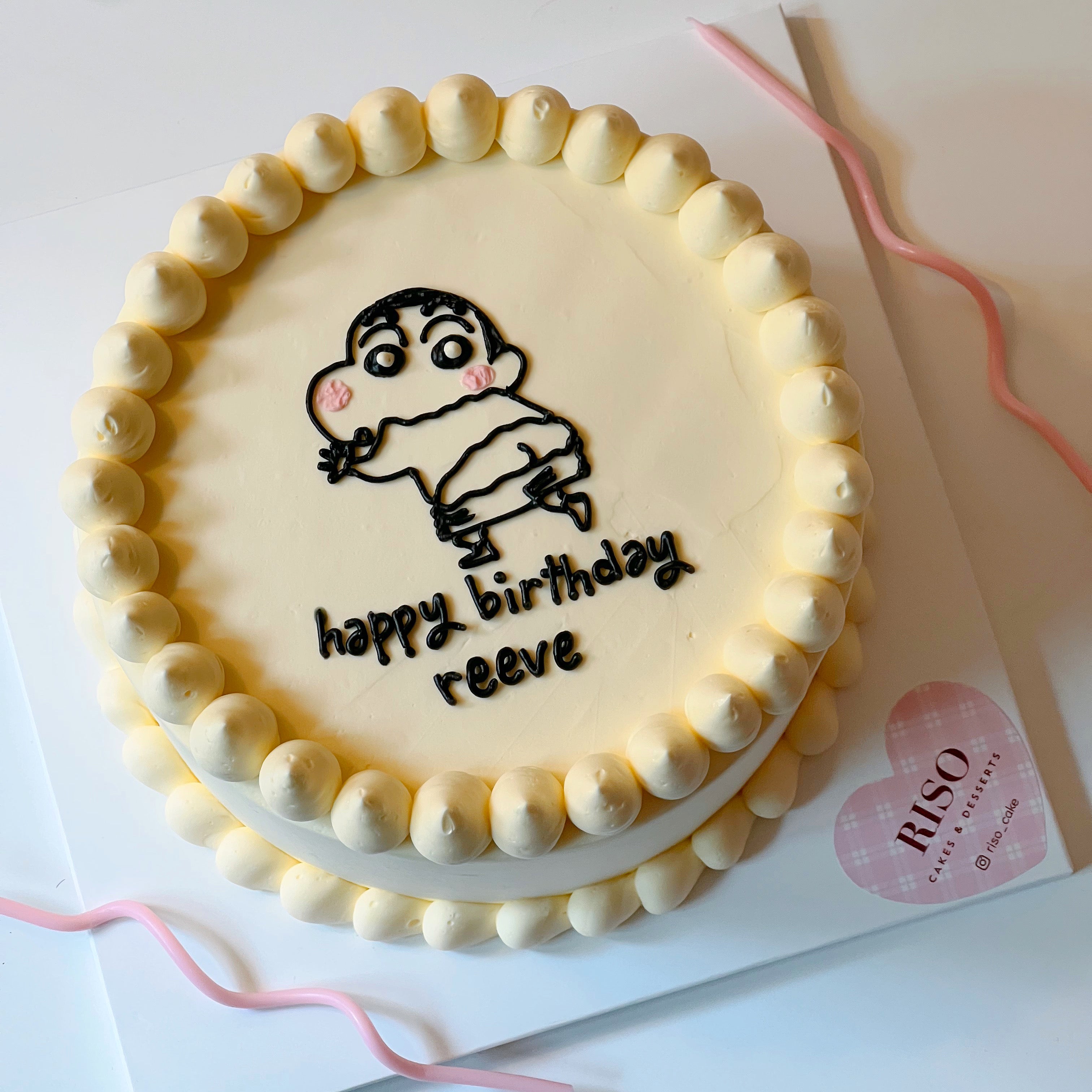Black & White Character Cake – Riso Cake