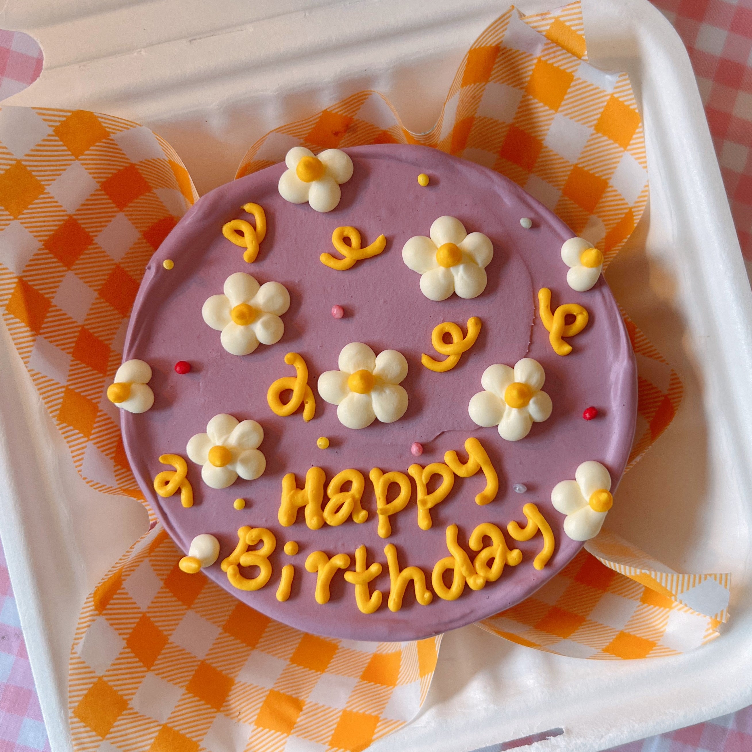 Mini Daisy Lunch Box Cake – Riso Cake