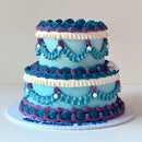 Vintage Face 2 tier Cake