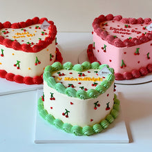 Load image into Gallery viewer, Vintage Heart Cherry Cake
