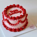 Lace Vintage Cake (Round/Heart)