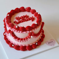 Lace Vintage Cake (Round/Heart)
