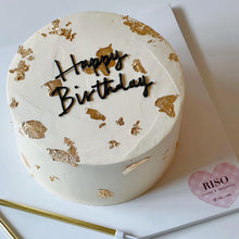 Load image into Gallery viewer, Gold Foil Illustration Cake (Round/Heart)
