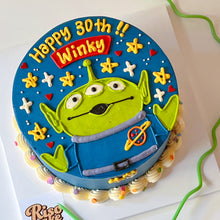 Load image into Gallery viewer, Toy Story Alien Cake
