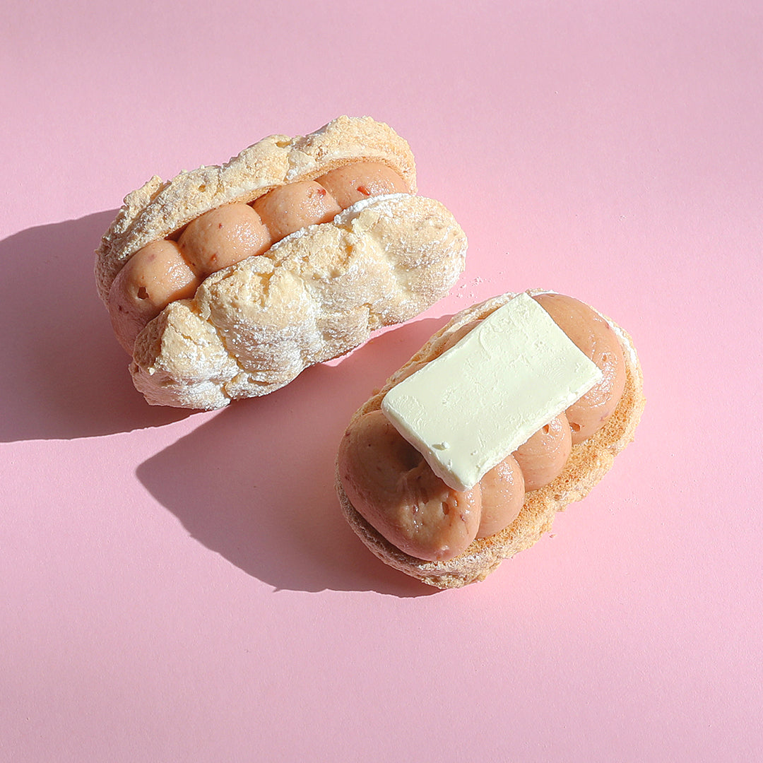 Strawberry Cream Cheese Dacquoise – Riso Cake